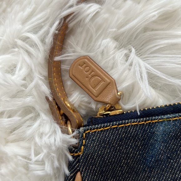 Sold! CHRISTIAN DIOR Denim Saddle Pochette - Picture 5 of 10